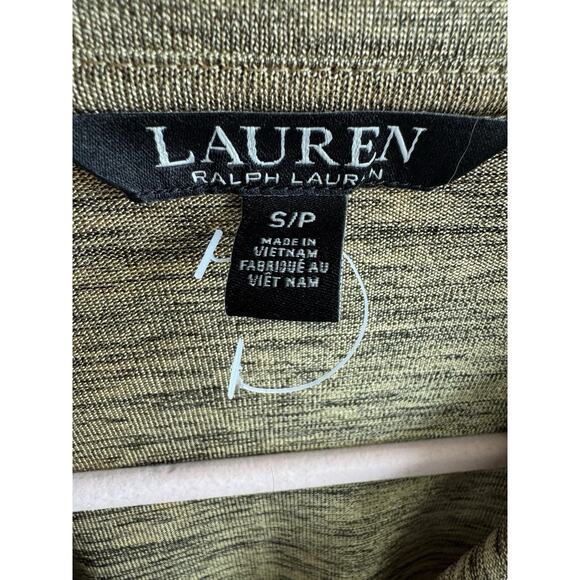 Lauren Ralph Lauren Foil Jersey Polo Gold S NWOT - Picture 4 of 7